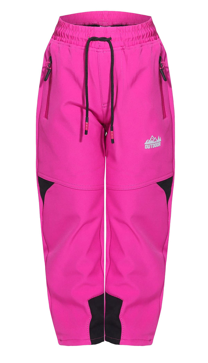 ZARMEXX Kinder Softshell Thermohose Jungen Mädchen Outdoor Trekking Herbst Winter Schneehose Ski Wan