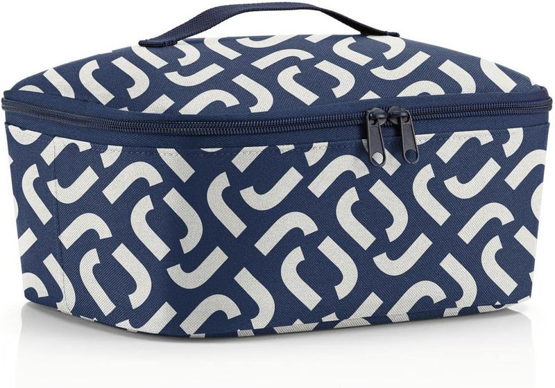 reisenthel coolerbag M Pocket in Signature Navy – Kühltasche aus recycelten PET-Flaschen – Ideal für