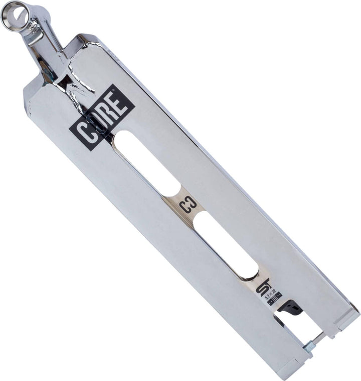 Fantic26 CORE Stunt-Scooter Street Deck 14,5cm x 56cm 110mm,120mm Sticker Chrome, Chrome