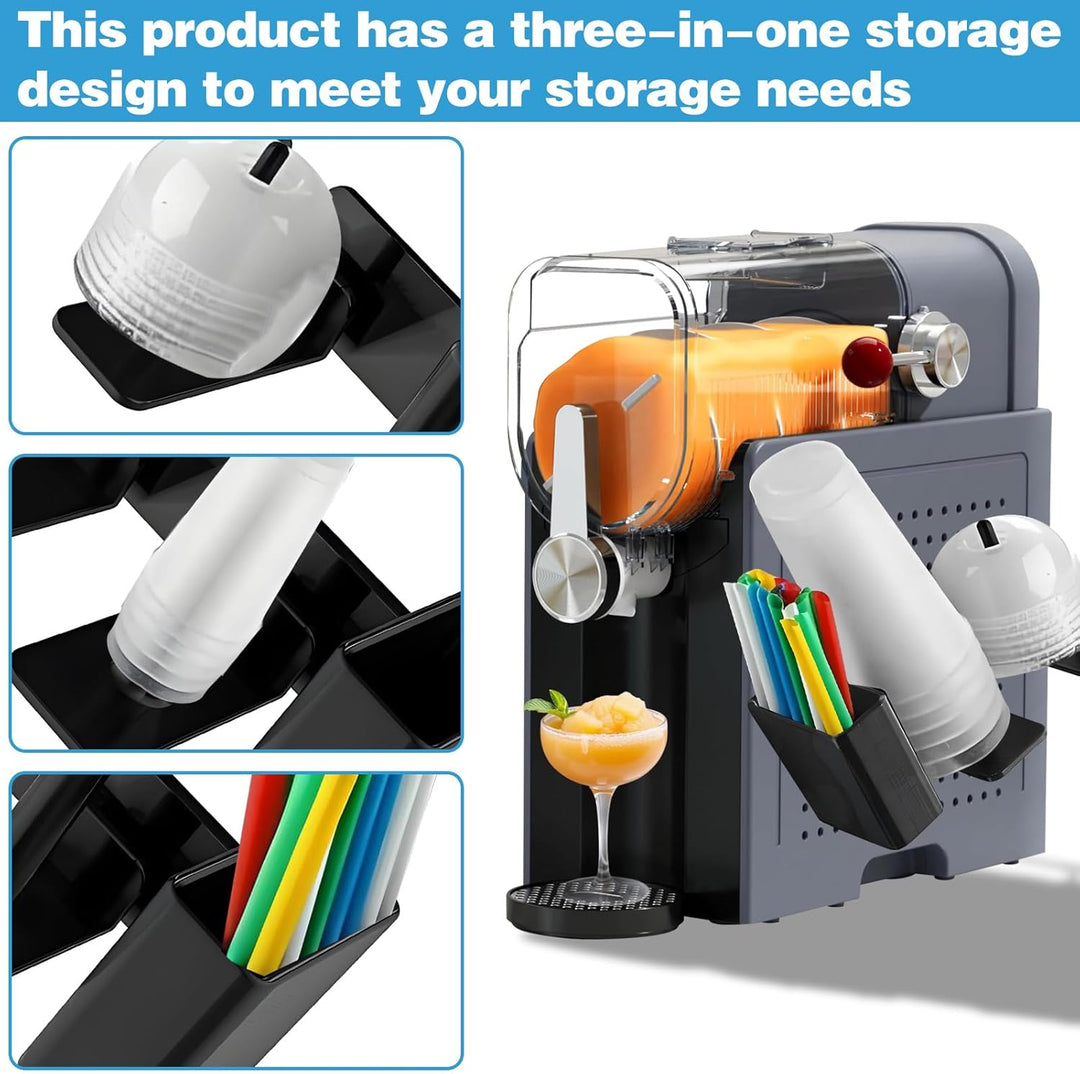 3-in-1-Ninja Smoothie-Maker-Zubehör, seitlich montierter Becherdeckel und Strohhalmhalter, Leicht zu