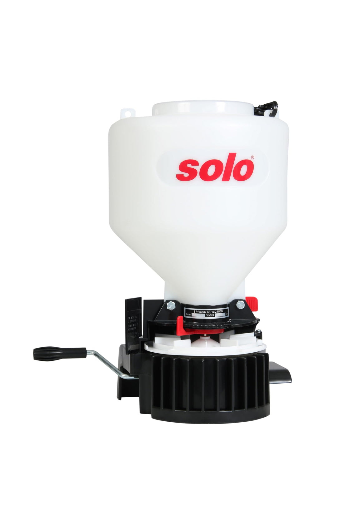 Solo 421 Granulatstreuer, Samenstreuer, Winterstreugut Streuer, weiss, 28 x 25 x 48 cm, Stil: Single