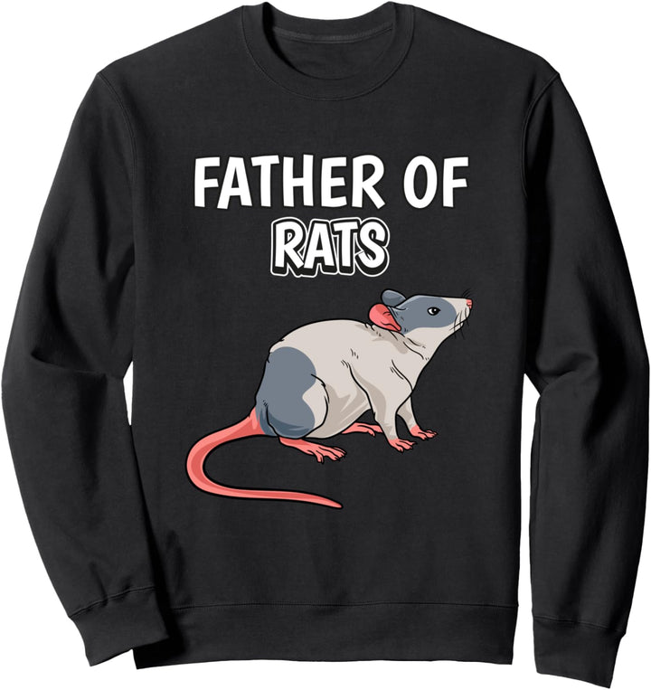Herren Jungen Father Of Rats Papa Vatertag Ratte Sweatshirt