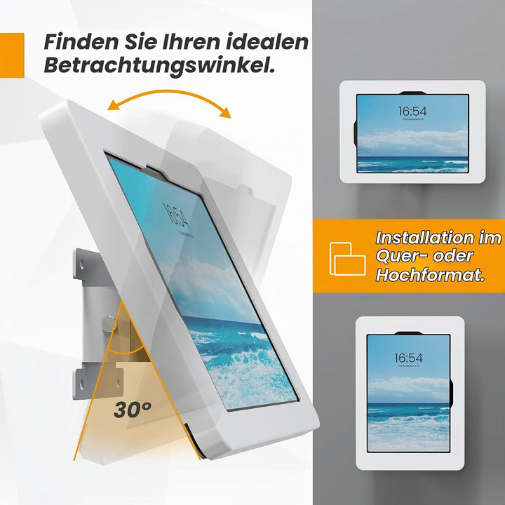 Beelta Tablet Wandhalterung Kompatibel mit 10.9 Zoll iPad 10, iPad Pro 11" 1 2 3 4, Air 4 5, iPad Ai
