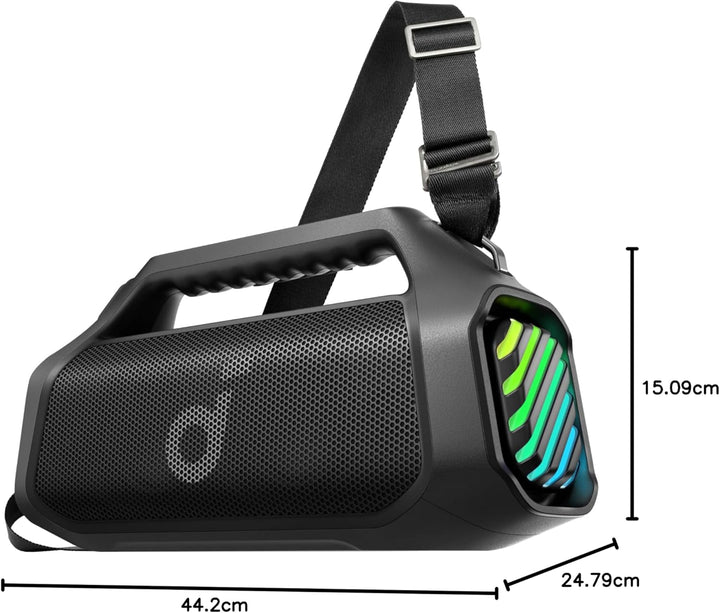 soundcore Boom 2 Pro Outdoor-Lautsprecher, 140 W, 2+2 Kanäle, BassUp 2.0, 20 h, Schnellladung, IP68