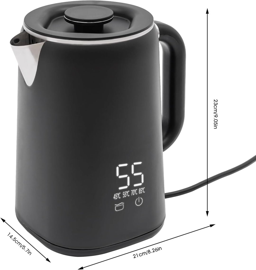 Elektrischer Wasserkocher Schnellkocher 1500W Mit 5 Temperaturen Automatik Abschaltung Für Tee Kaffe