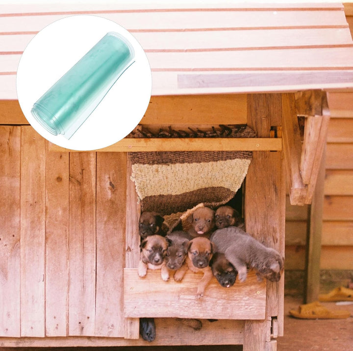 Angoily Transparente Hundeklappen Ersatzklappe aus Kunststoff Vinyl Zuschneidbar Wärmeisolierend für