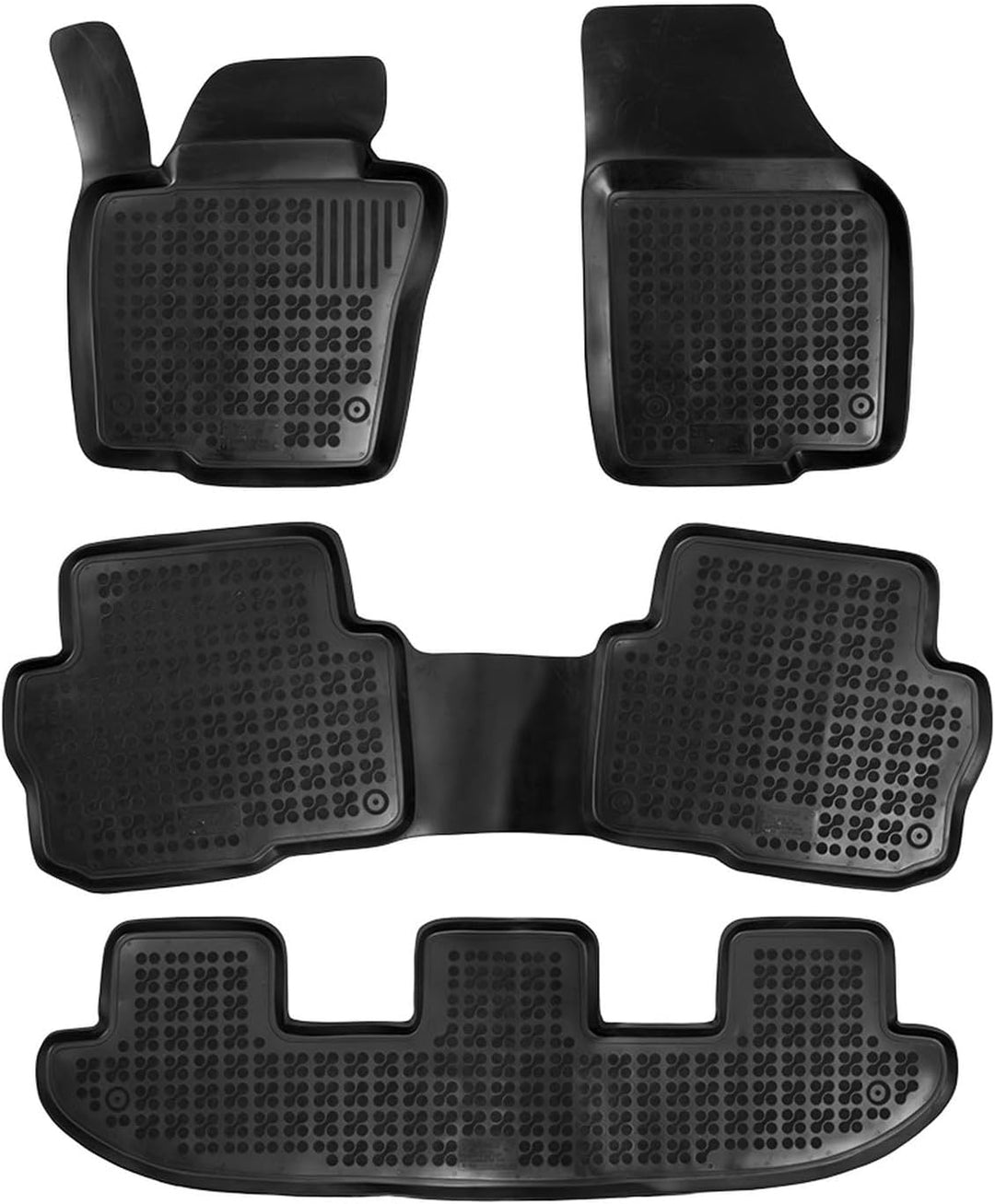 AZUGA Hohe Gummi Fussmatten passend für VW Sharan ab 9/2010-2023/Seat Alhambra ab 10/2010-2023 AZ103