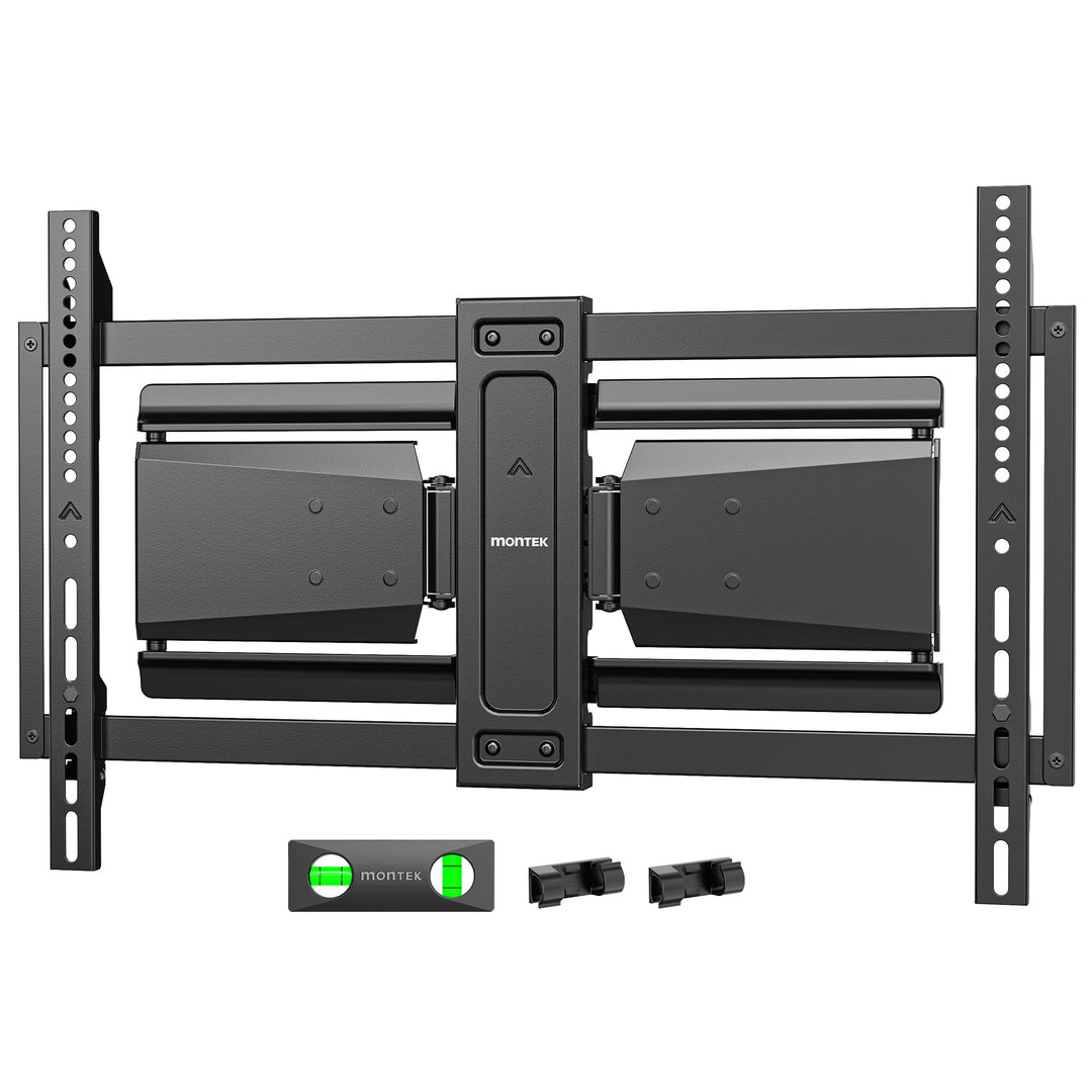 monTEK Hochbelastbare Ultra Slim TV Wandhalterung für 37-90 Zoll Fernseher bis zu 85kg, Schwenk &amp; Ne