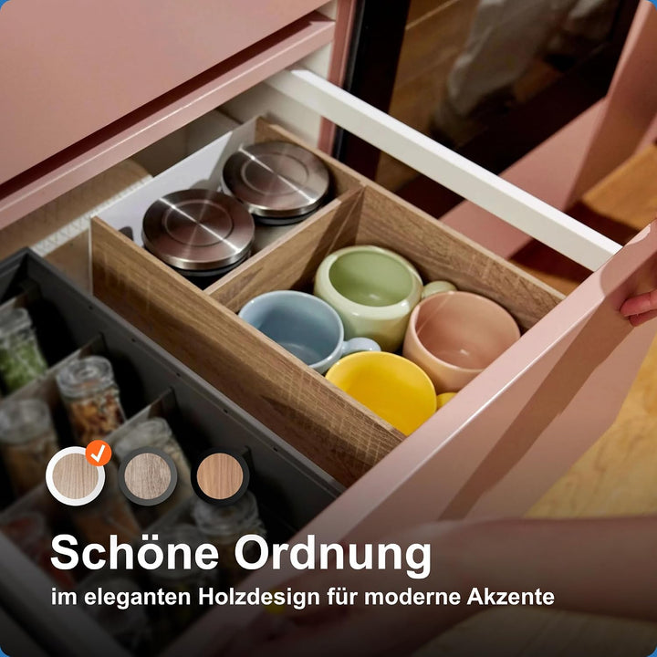 BLUM AMBIA-LINE Frontauszugsrahmen, ab NL400mm, B218mm, Farbe: Bardolino Eiche, Bardolino Eiche