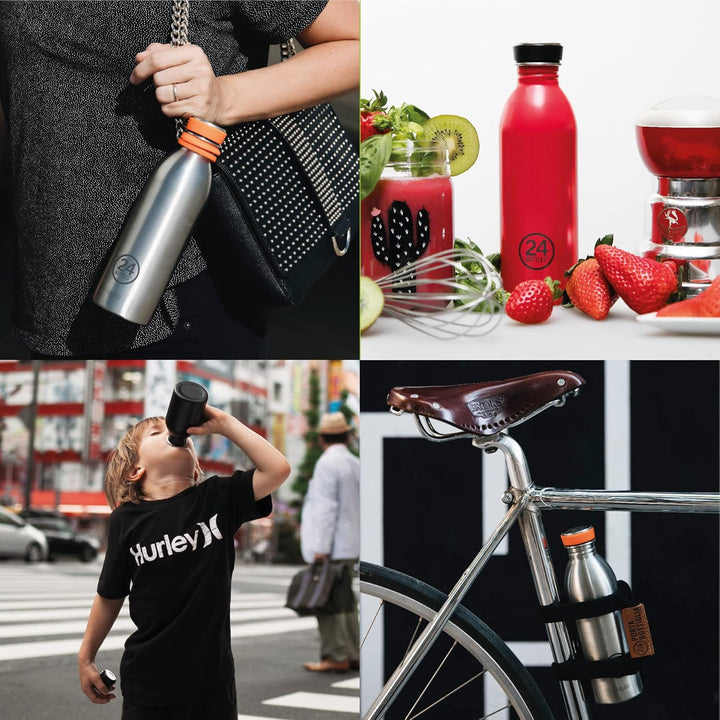 24BOTTLES Urban - Trinkflasche Tuxedo Black 500 ml, Tuxedo Black 500 ml
