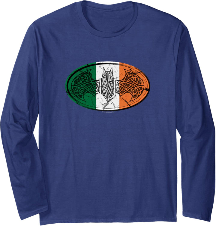 Batman Irish Celtic Symbol Langarmshirt