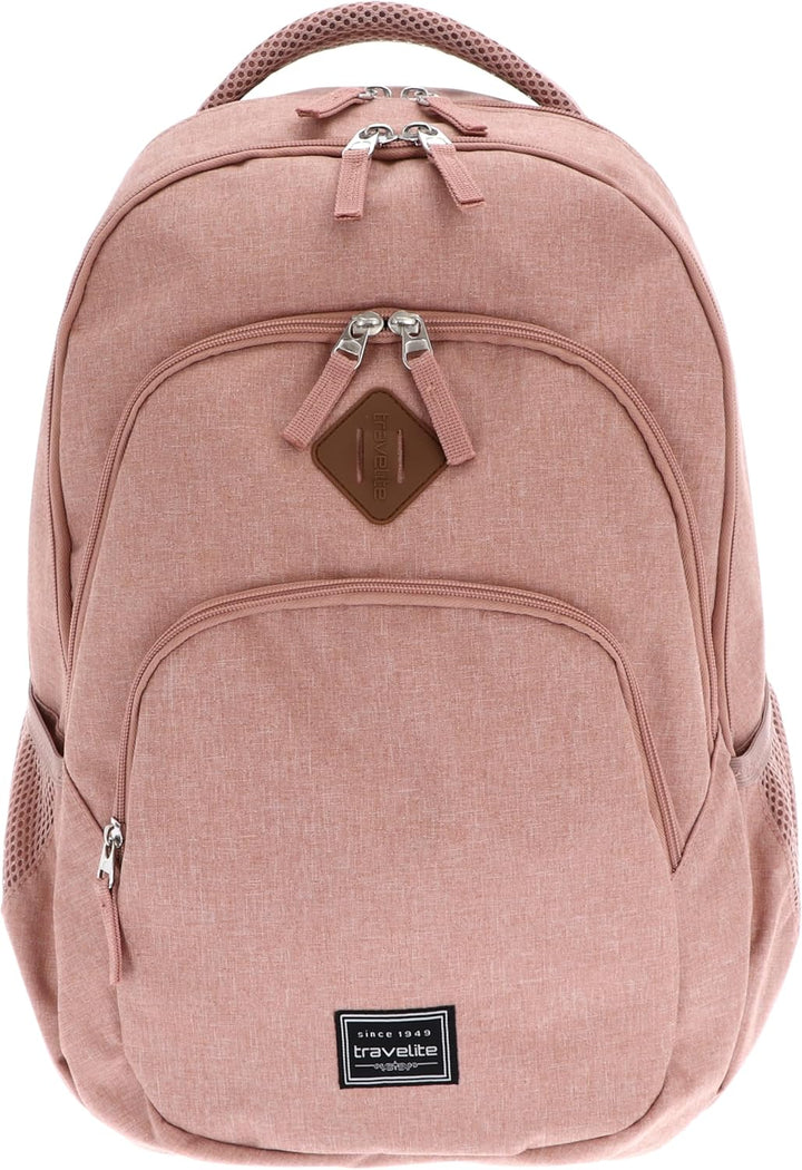 Travelite Handgepäck Rucksack, Laptop Rucksack 15,6 Zoll, BASICS, Daypack, Tagesrucksack mit vielen
