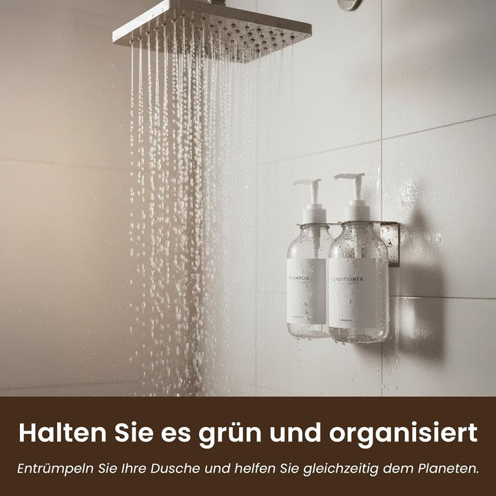 MaisoNovo Shampoo Flaschen zum befüllen - Duschseifen seifenspender wandbefestigung - seifenspender