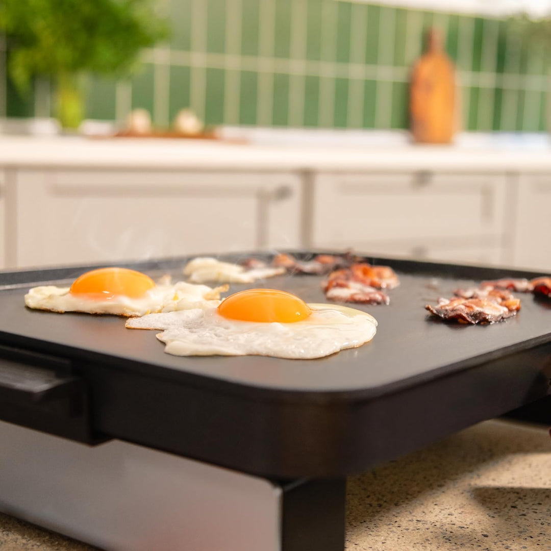 Cecotec Elektrische Grillplatte mit Abnehmbaren Magnetteilen Magnet 1800, 1800W, Aluminium mit Teflo