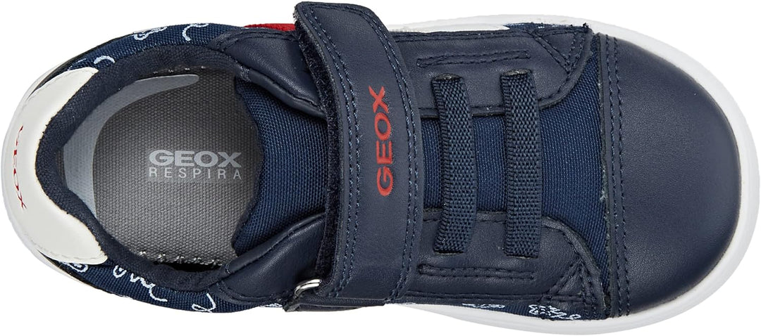 Geox Baby-Jungen B Djrock Boy Sneaker 22 EU Navy Red, 22 EU Navy Red