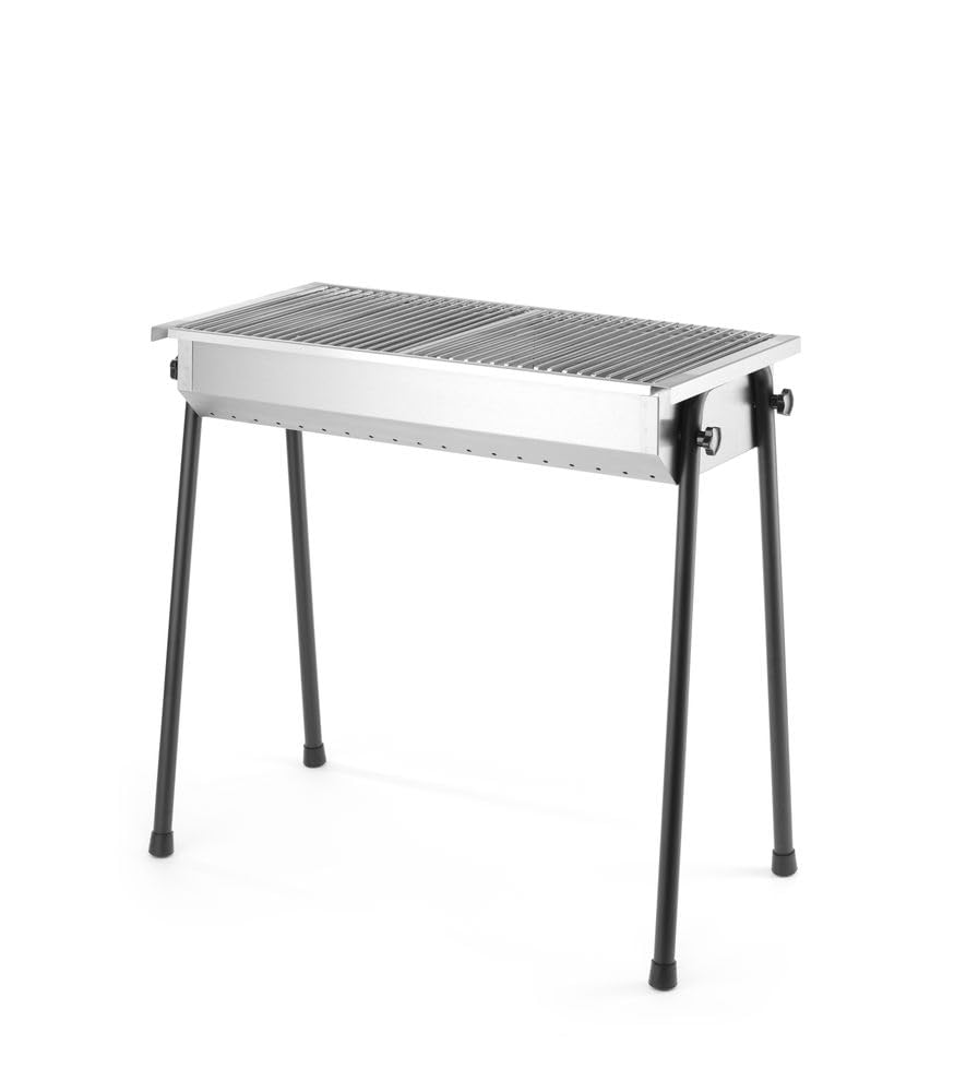 HENDI Holzkohlegrill, inkl 2 roste von je 345x345mm, Model Patio, mit abnehmbaren Füssen, Bräter, BB