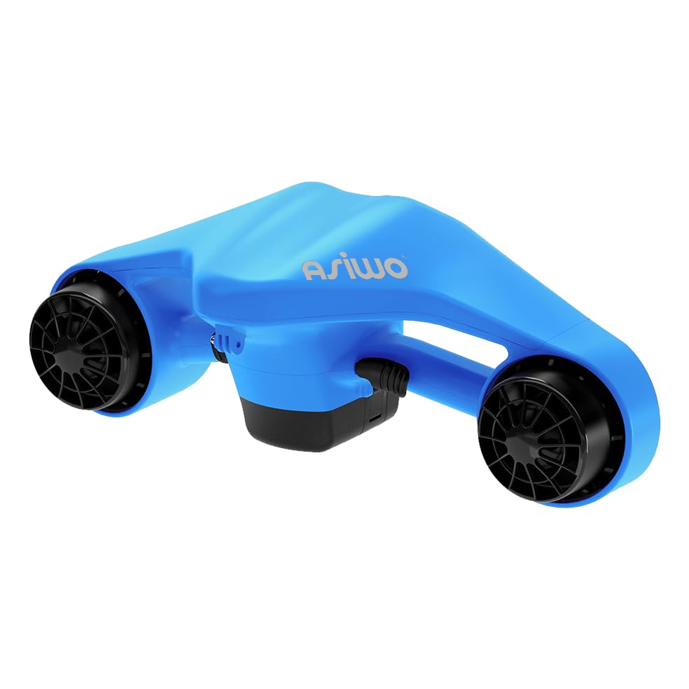 Asiwo Unterwasserscooter Tauchscooter mit Action Kamera Halterung, Seascooter mit Doppelmotor für Ta