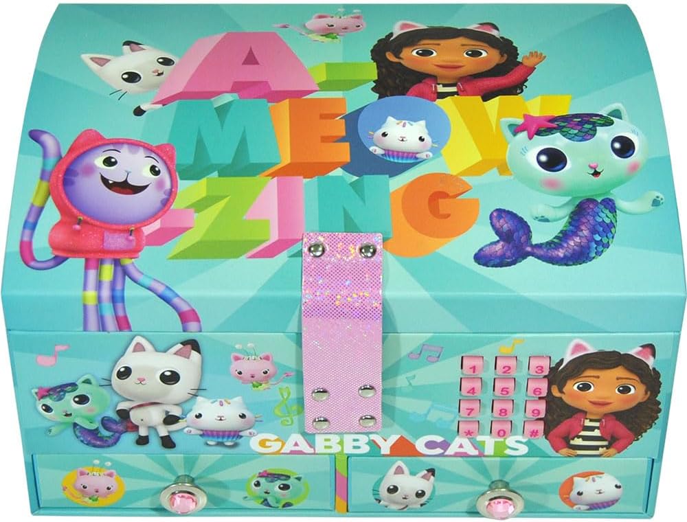 Gabbys Dollhouse KL87693 Schmuckbox, Mehrfarbig