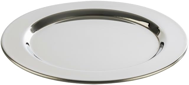APS Untersetzer Set (6 Stück) aus hochwertigem Edelstahl poliert, Ø 12 cm, schwere Ausführung, Rand