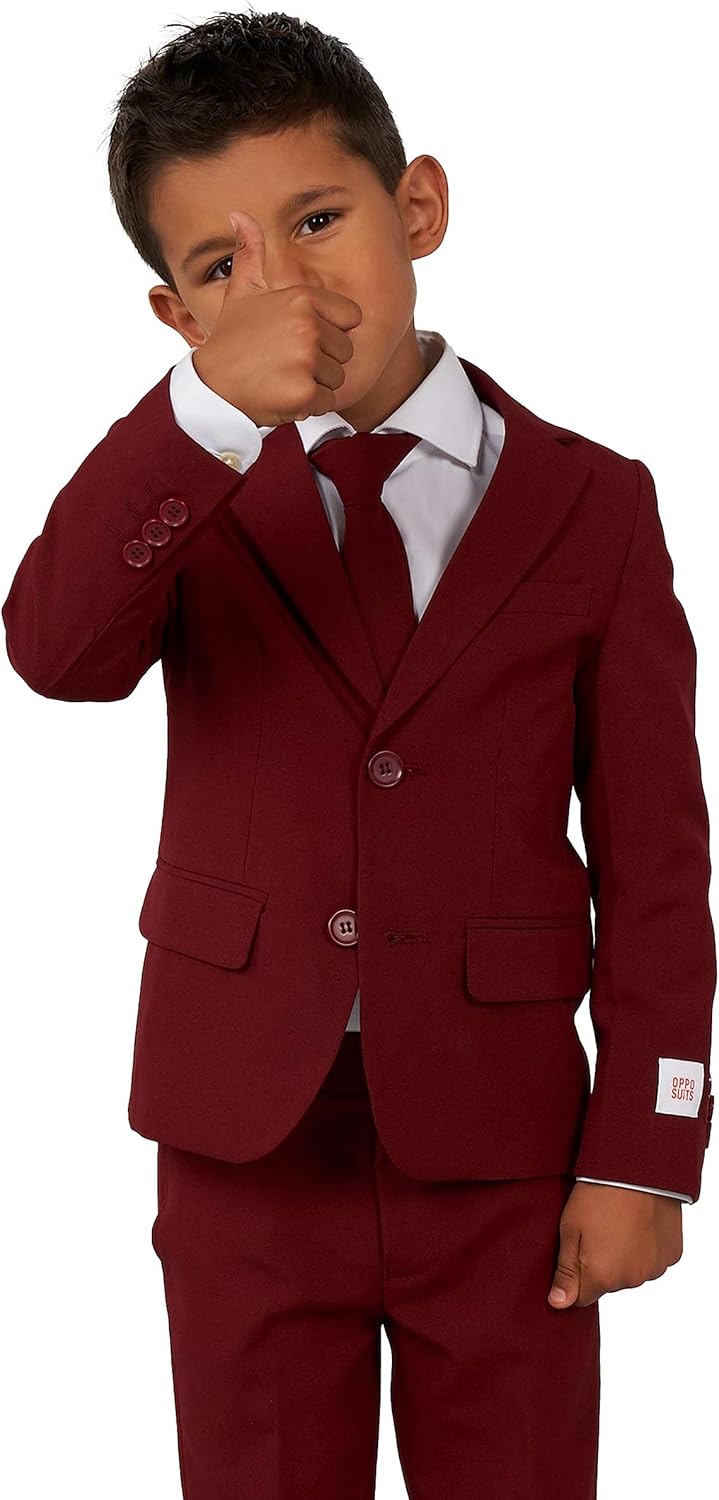 OppoSuits Einfarbiger Partyanzug für Jungen Outfit für Abschlussball und Hochzeit – inklusive Blazer