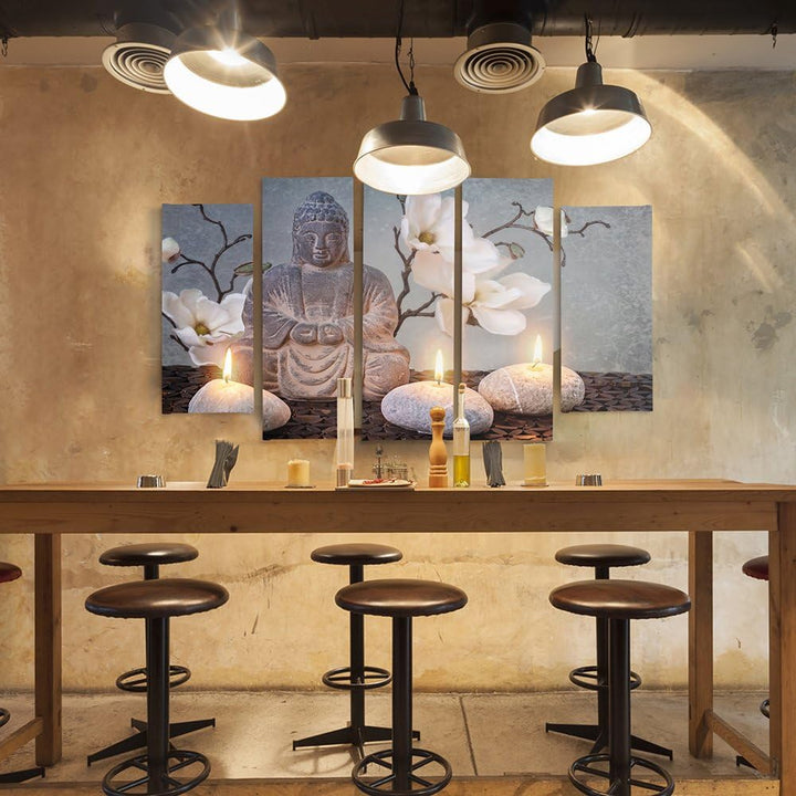 Feeby. Leinwandbild - 5 Teile - Bilder, Wand Bild, Wandbilder, Kunstdruck XXL, 5-Teilig, Typ B, 150x