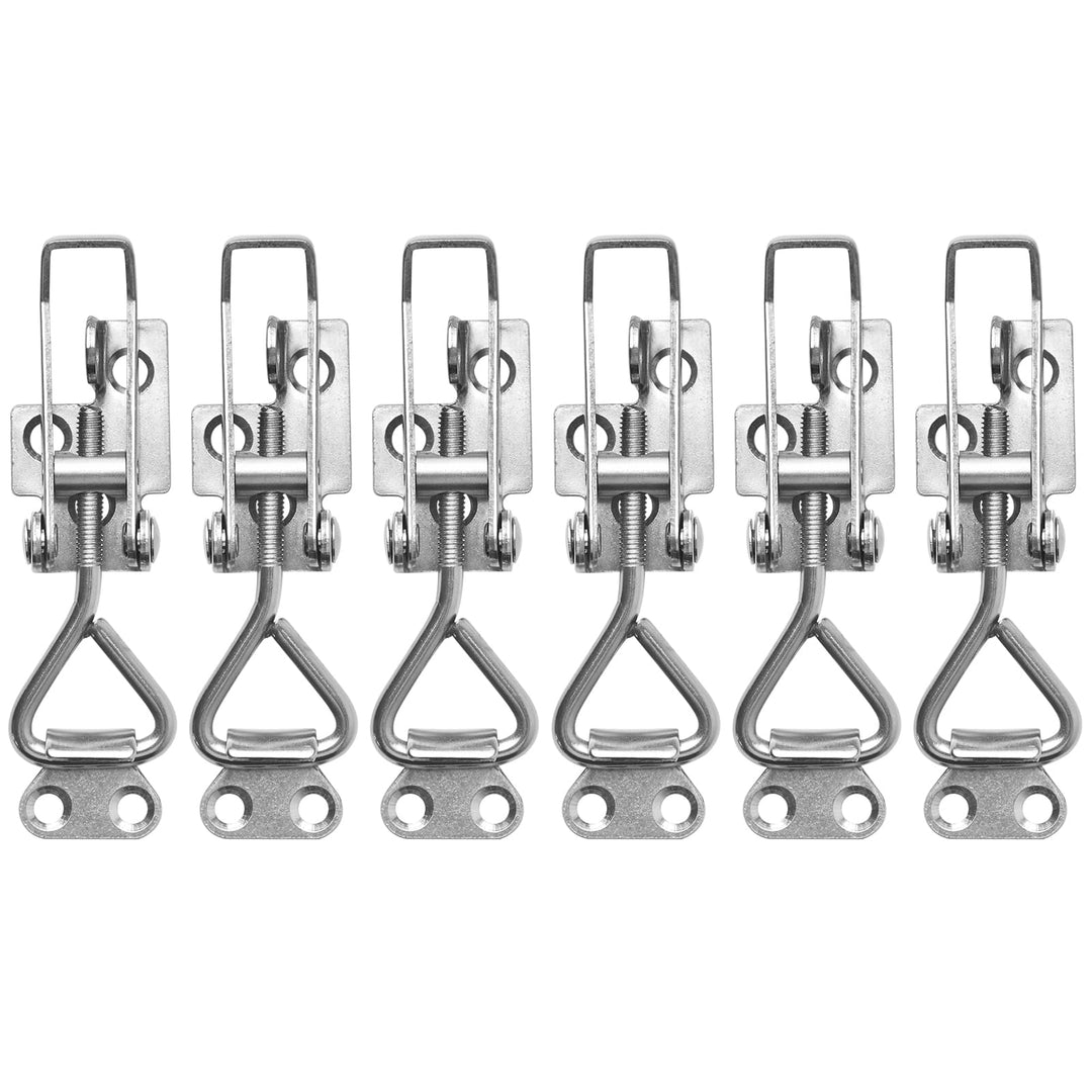 TONAUP Spannverschluss Edelstahl Set, 6 Stück M5 Klein Kniehebelspanner Kistenverschluss, Verstellba