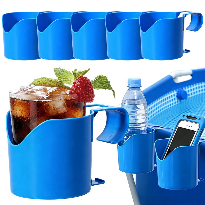 Pool Getränkehalter Poolrand, Kunststoff Wasserbecher Hängehalter, Ohne Verschütten Pool Getränkehal