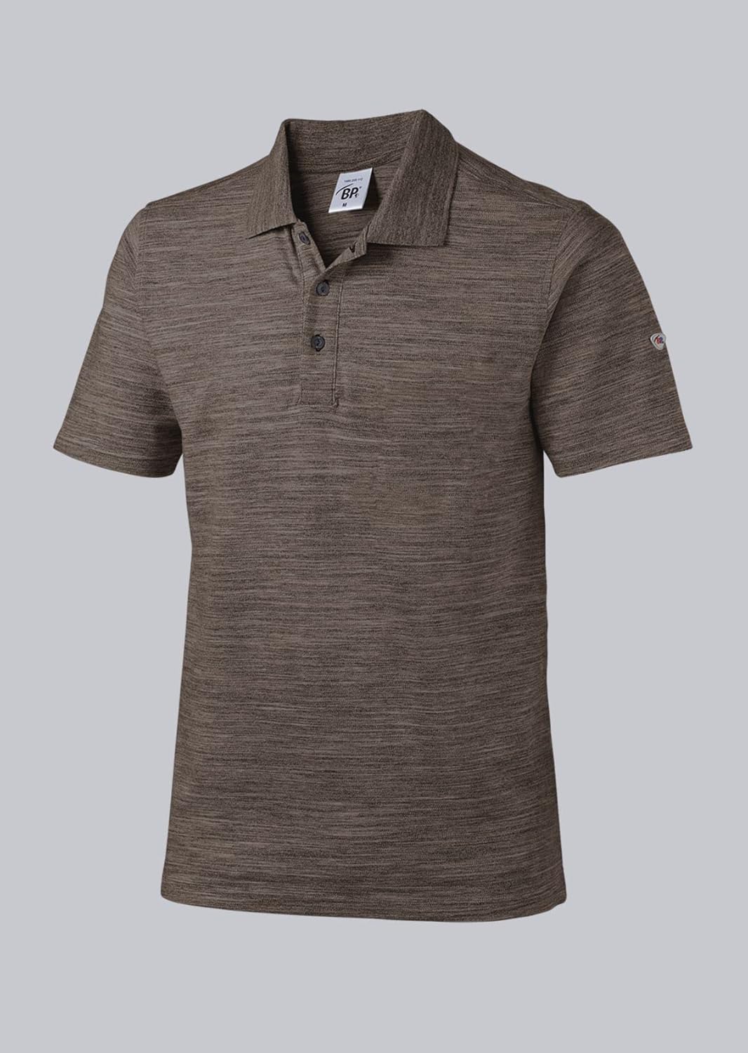 BP 1712-232-400-XL Unisex-Poloshirt, Space-Dye-Stoff, 1/2 Ärmel, Polokragen, 195,00 g/m² Stoffmischu