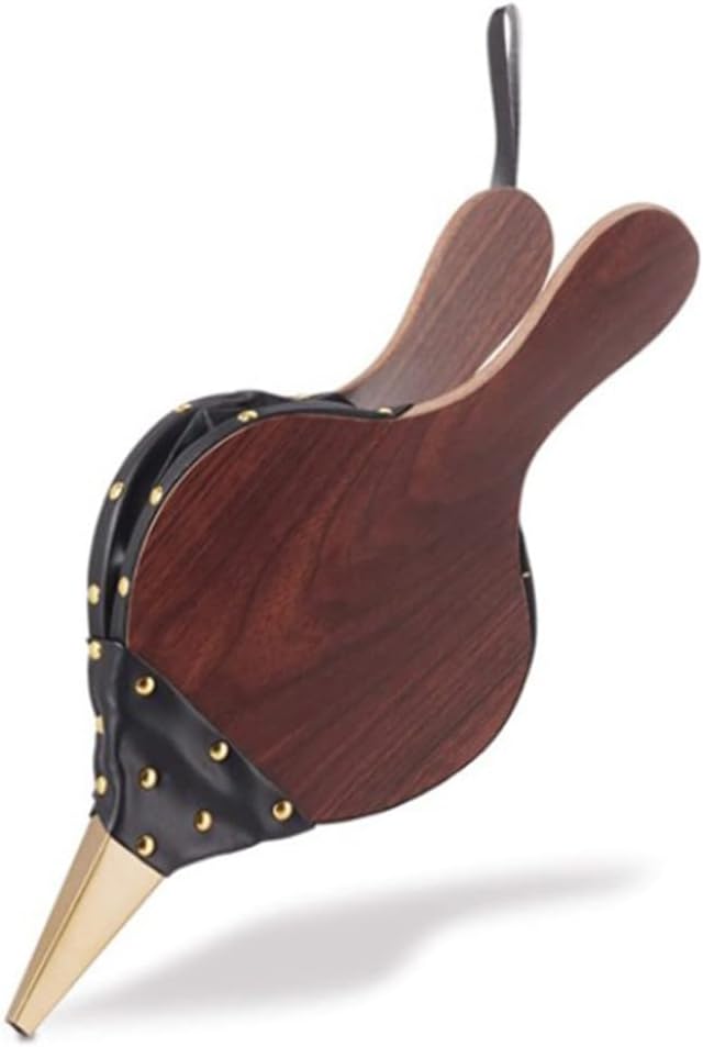 Blasebalg, Goldfarbene Ziernägel, Handblasebalg Luftgebläse Aus Holz, Kunststoffbalg, Kamin & Grill