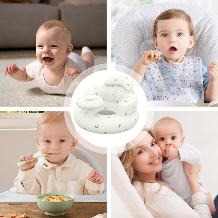 Baby Aufblasbarer Sitz Für Babys 3-36 Monate, Säugling Rückenstütze Sofa Mit Tablett, Aufblasbarer B