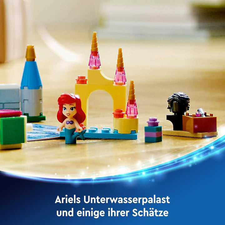 LEGO │ Disney Princess Adventskalender 2024, Bauspielzeug mit 5 Mikro-Spielfiguren, Adventsbauset fü