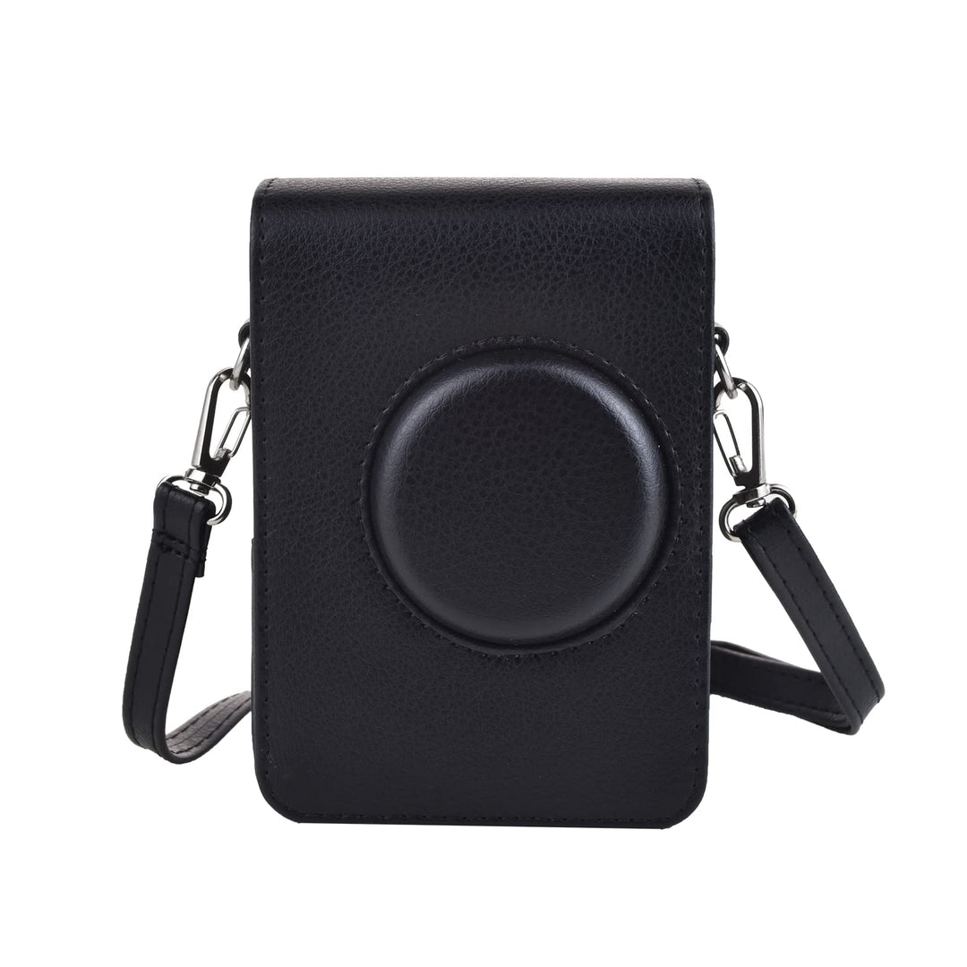 Rieibi Mini EVO Kameratasche, Vintage PU Leder Hülle Schutzhülle für Fujifilm Instax Mini EVO Sofort
