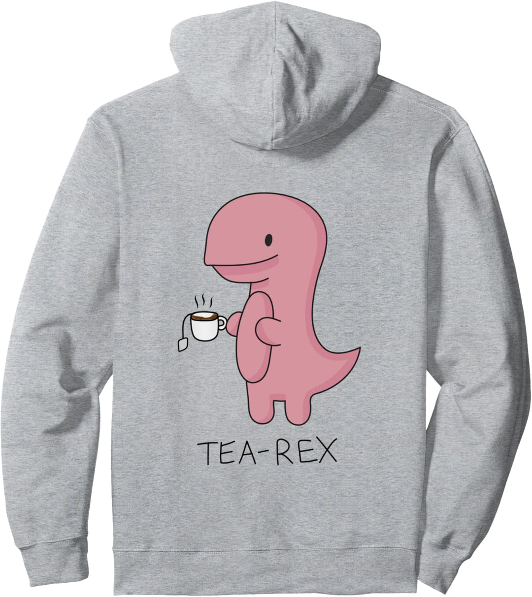 Tea rex Dinosaurier Cartoon Lover Lustiger Niedlicher Dino Pullover Hoodie