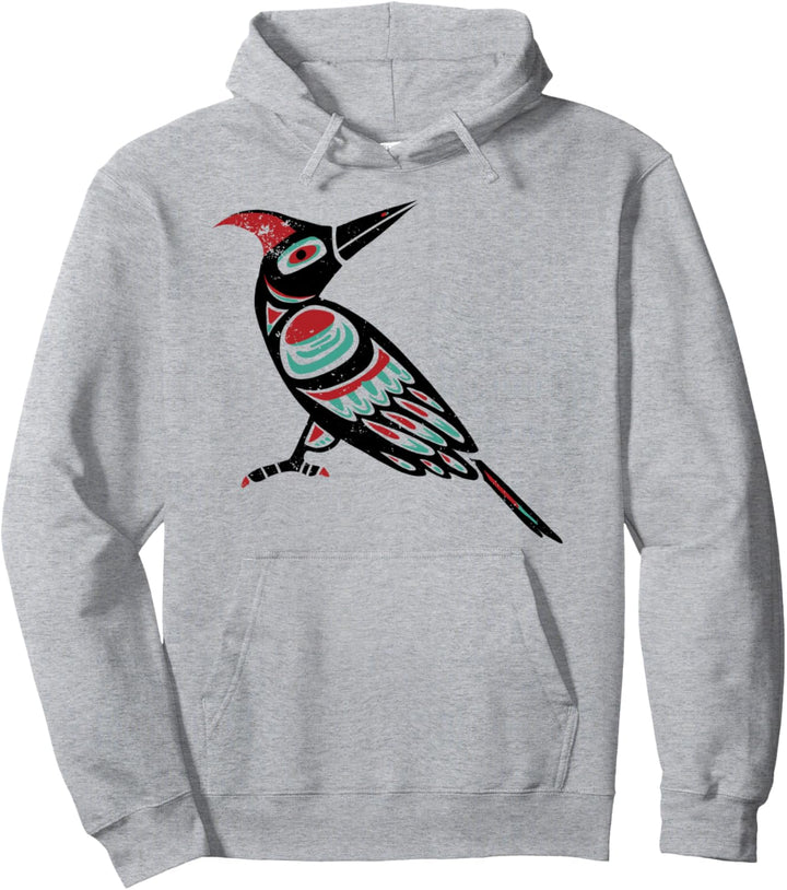 Native American Woodpecker Astrologisches Zeichen Indian Zod Pullover Hoodie