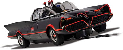 Scalextric C4175 Batman Batmobil, Film- und Fernseh-Slotcar im Massstab 1966–1:32, Schwarz Batmobile