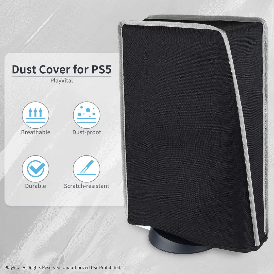 playvital Staubhülle für ps5,Staubschutze Hülle Spritzwasserdichte Tasche,Schutzhülle Abdeckung Case