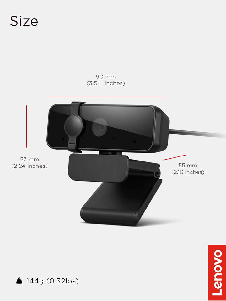 Lenovo Essential Fhd Gen2 Webcam 1920 X 1080 Pixels USB 2.0, 4XC1S15018