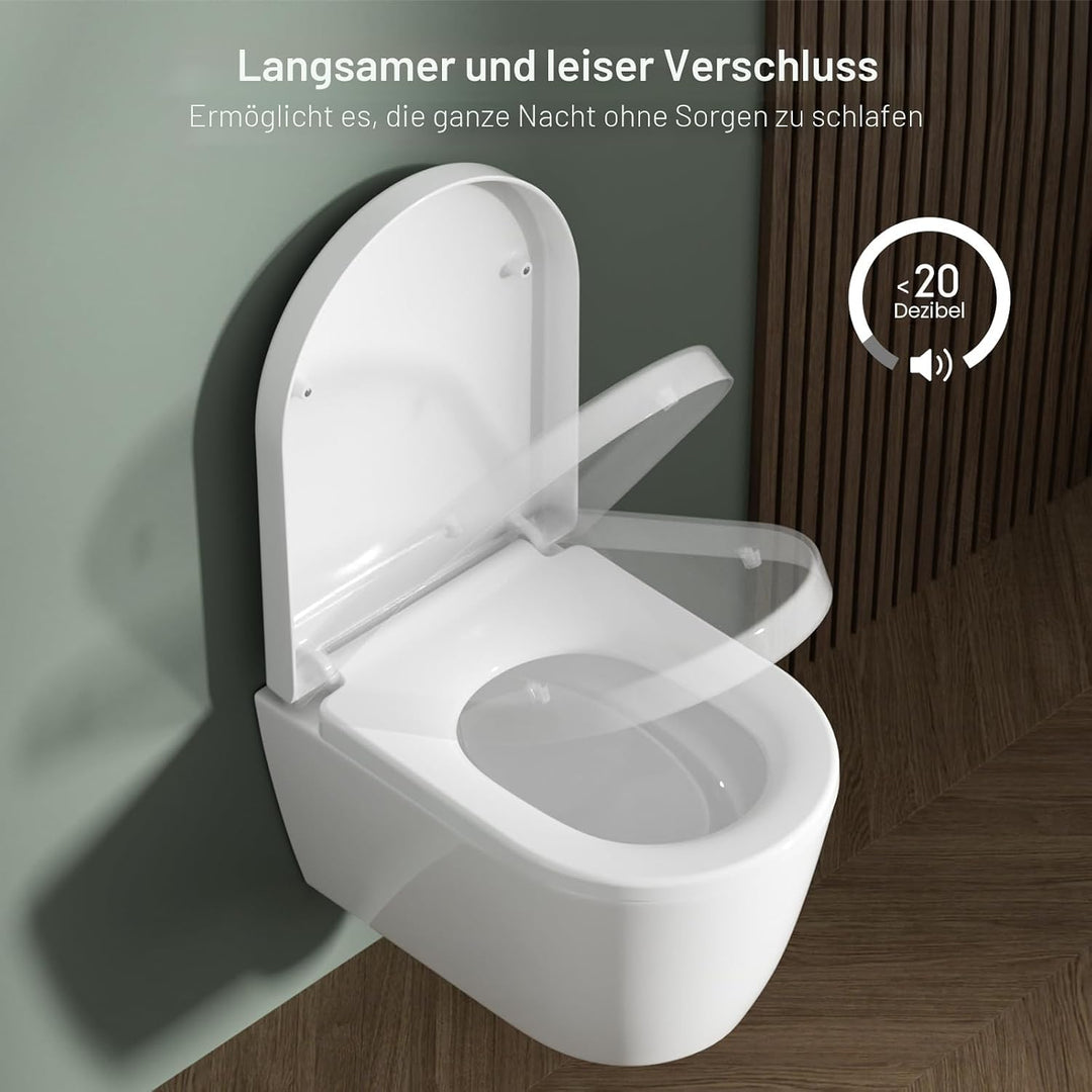 Rainsworth Nano Glaze Toilettendeckel Form D,Urea Formaldehyd Wc Sitz Mit Absenkautomatik,Ergonomisc