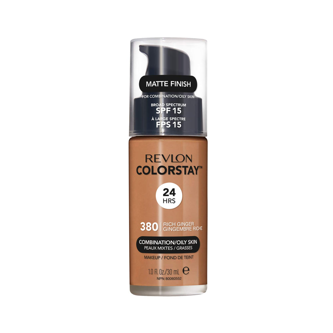 REVLON - ColorStay Makeup for Combination/Oily Skin 380 Rich Ginger - 1 fl. oz (30 ml)
