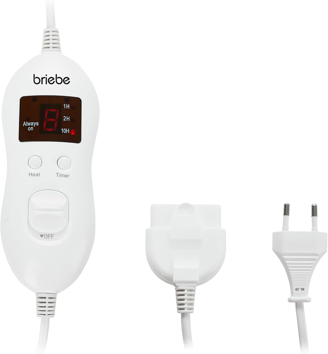 briebe Heizung, elektrisches Doppelbett, 150 x 160 cm, 8 Temperaturstufen, Timer, waschbar, weich, F
