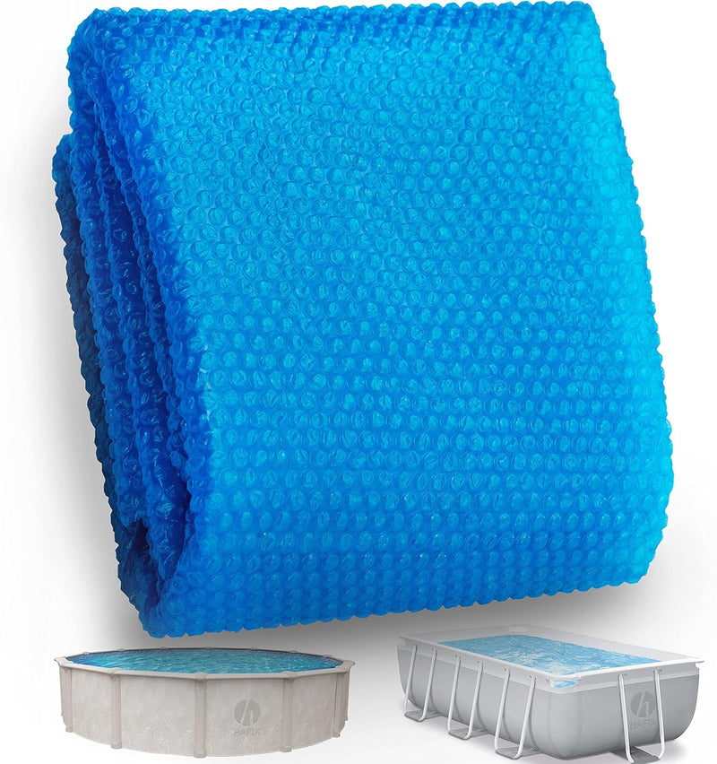 HAFIX® Solarplane Cover für runde und eckige Pools. Poolplane Solarpoolheizer in blau. Solarabdeckpl