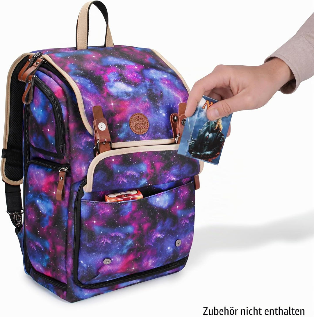 ENHANCE Sammelkarten-Aufbewahrungsbox-Rucksack in voller Grösse für Spielkarten – Platz für Kartenor