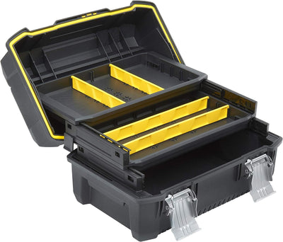 Stanley FatMax Cantilever Werkzeugbox (18 Zoll, 46 x 32 x 24 cm, Koffer für Werkzeuge, Box mit ausla