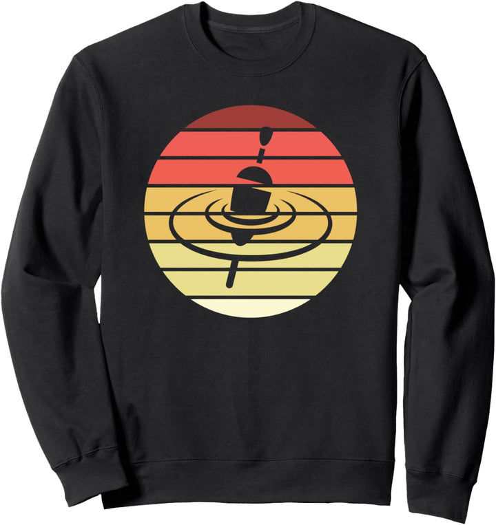 Posenfischen Schwimmer Retro Style Vintage Sweatshirt