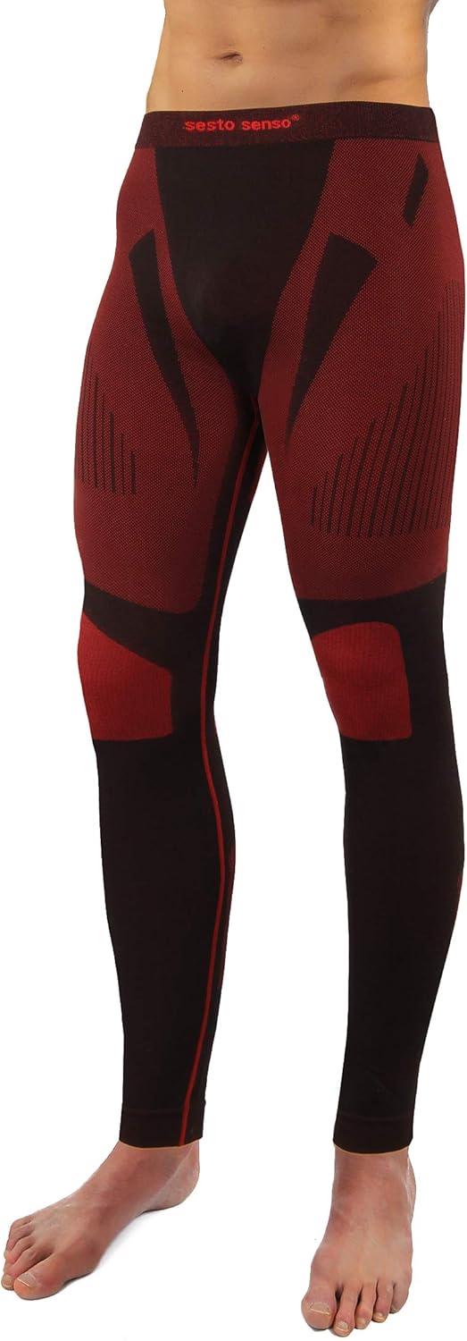 sesto senso Herren Funktionsunterwäsche Set Kurzarmhemd Leggings Schnelltrocknend Skiunterwäsche XL