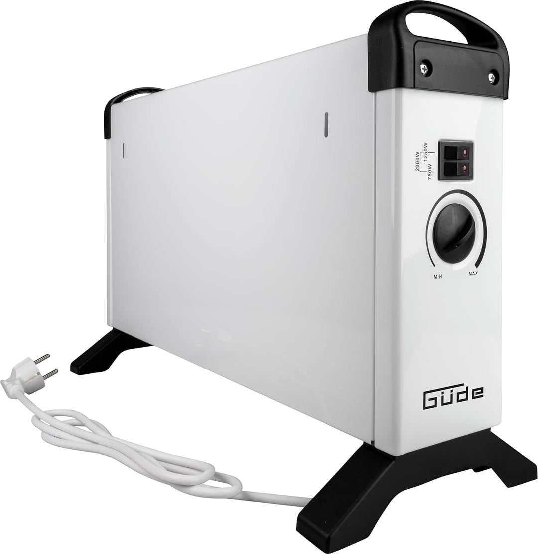 Güde Konvektionsheizgerät GKH 2000 (2 kW Heizleistung, 3 Heizstufen (0,75/1,25/2 kW), stufenloser Th