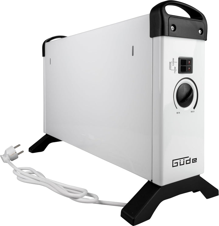Güde Konvektionsheizgerät GKH 2000 (2 kW Heizleistung, 3 Heizstufen (0,75/1,25/2 kW), stufenloser Th