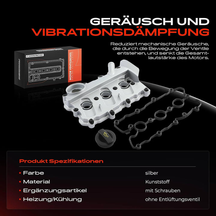 Ventildeckel Zylinderkopfhaube Links für A4 8EC A4 Avant 8ED A6 4F2 A6 Allroad 4FH A6 Avant 4F5 A8 4