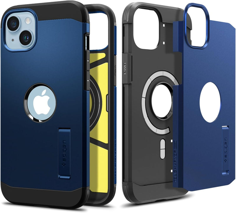 Spigen Tough Armor MagFit Hülle Kompatibel mit iPhone 14 Plus -Navy Blue, Navy Blue