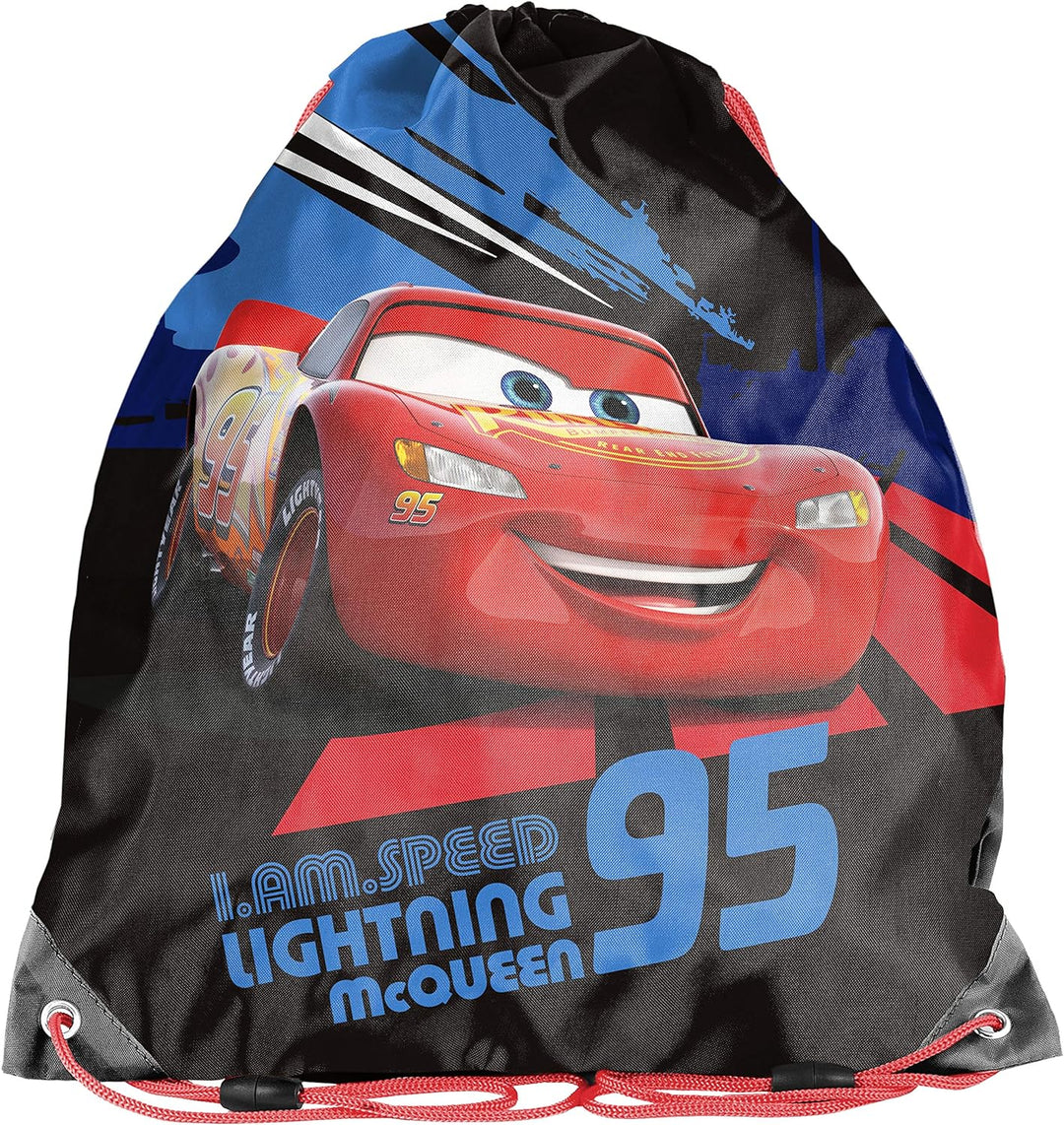 Maximustrade Disney Cars Schulranzen für Jungen Grundschule Tornister Auto 4 TLG. | sehr leicht gerä